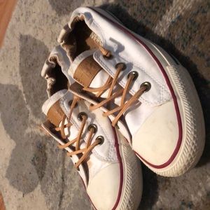 White slip on converse